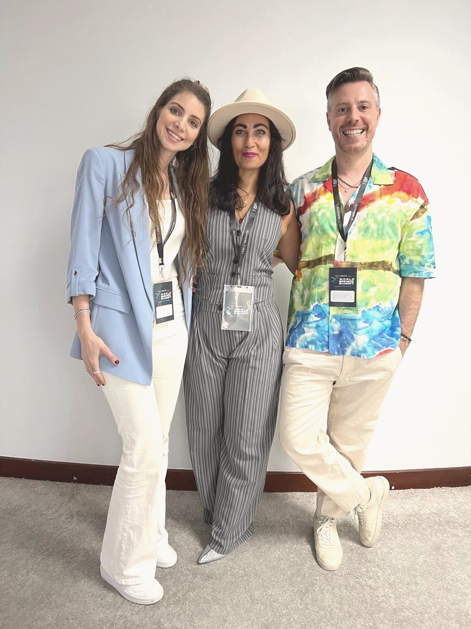 Shazia with two colleagues from the Rejuv team at the World Biohacking Summit